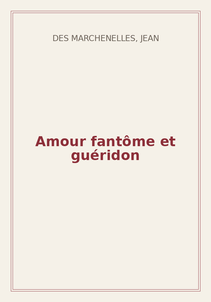 Couverture de « Amour fantôme et guéridon »