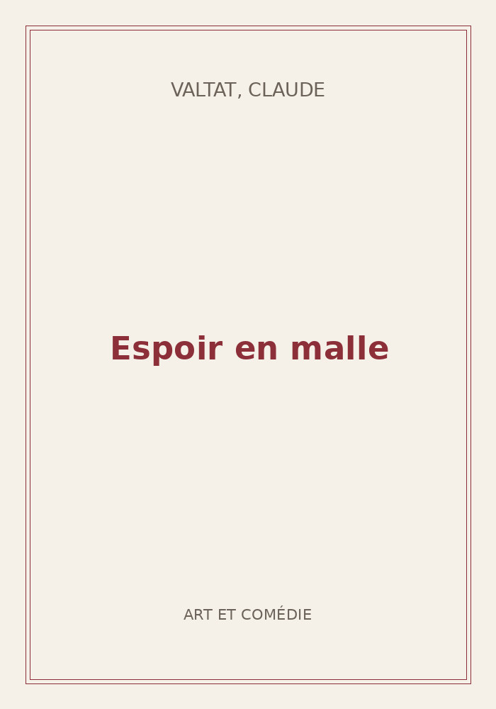 Couverture de « Espoir en malle »