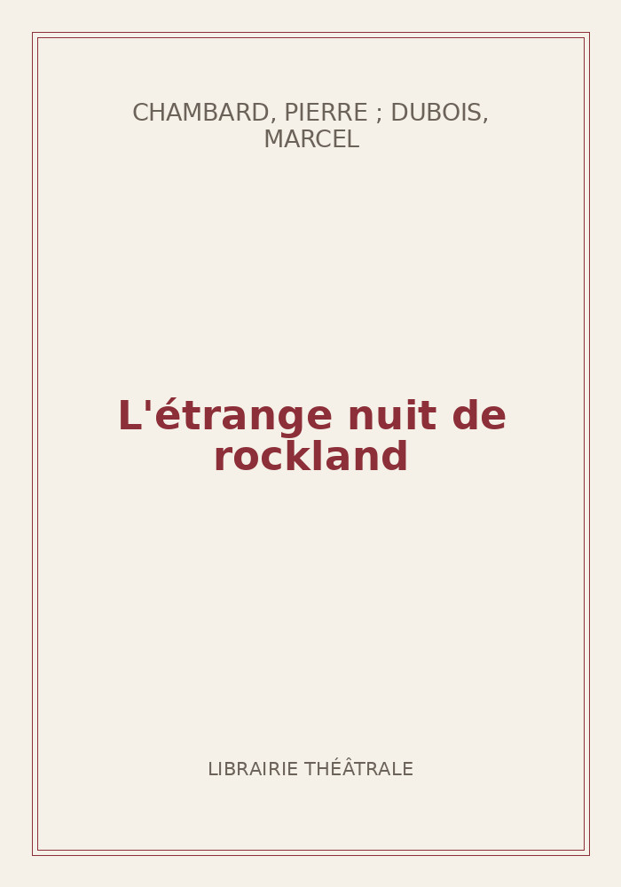 Couverture de « L'étrange nuit de rockland »