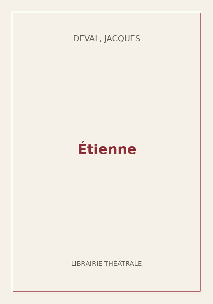 Couverture de « Étienne »