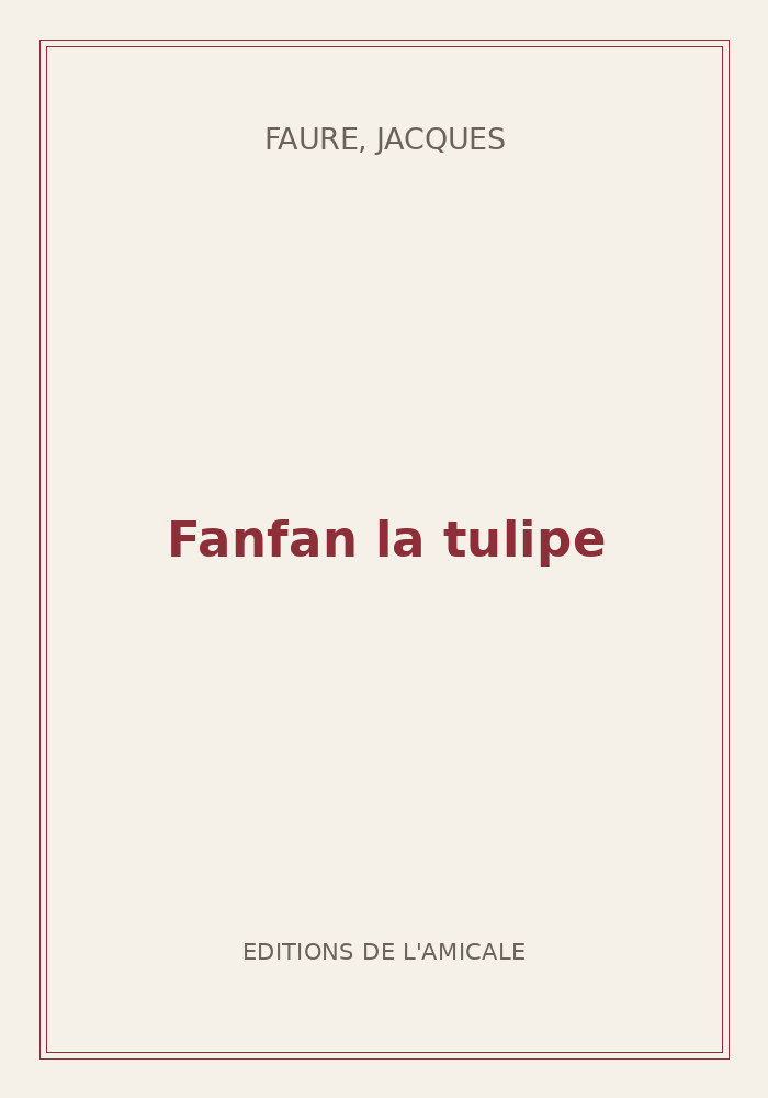 Couverture de « Fanfan la tulipe »
