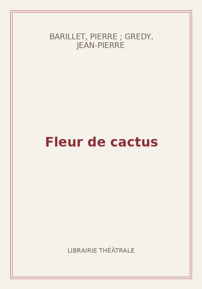 Couverture de « Fleur de cactus »