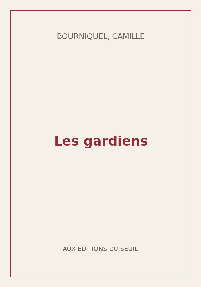 Couverture de « Les gardiens »