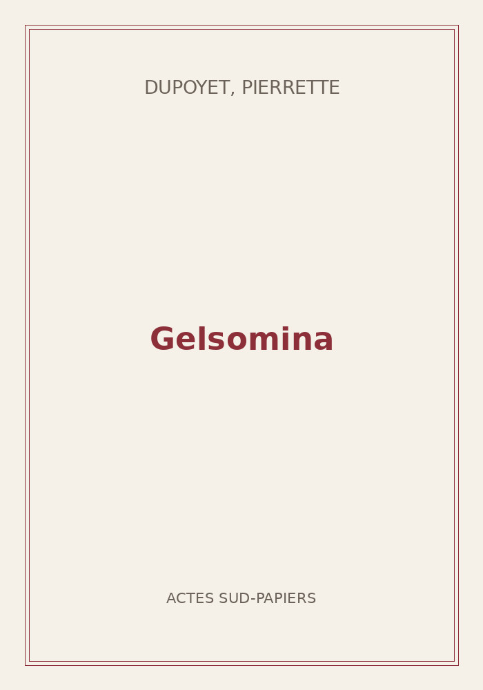 Couverture de « Gelsomina »