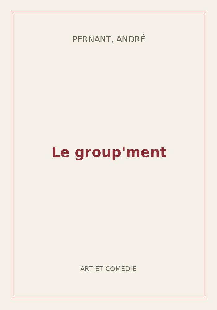 Couverture de « Le group'ment »