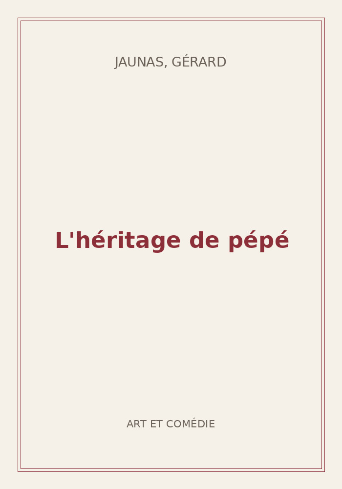 Couverture de « L'héritage de pépé »