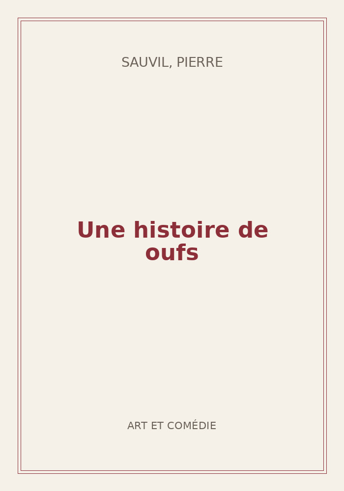 Couverture de « Une histoire de oufs »