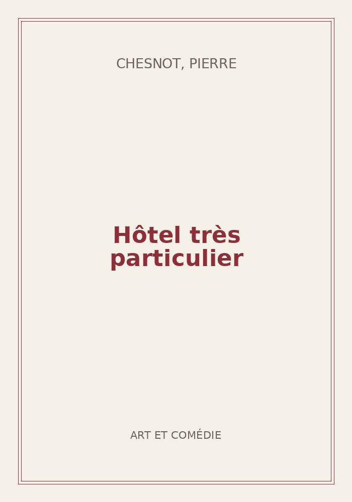 Couverture de « Hôtel très particulier »