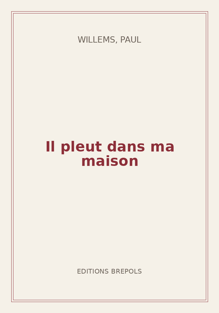 Couverture de « Il pleut dans ma maison »