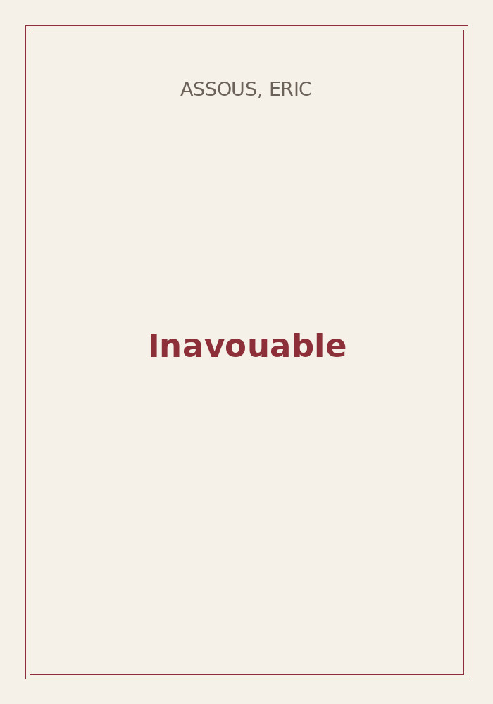 Couverture de « Inavouable »