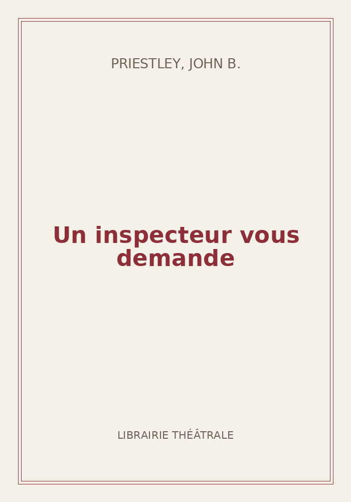 Couverture de « Un inspecteur vous demande »