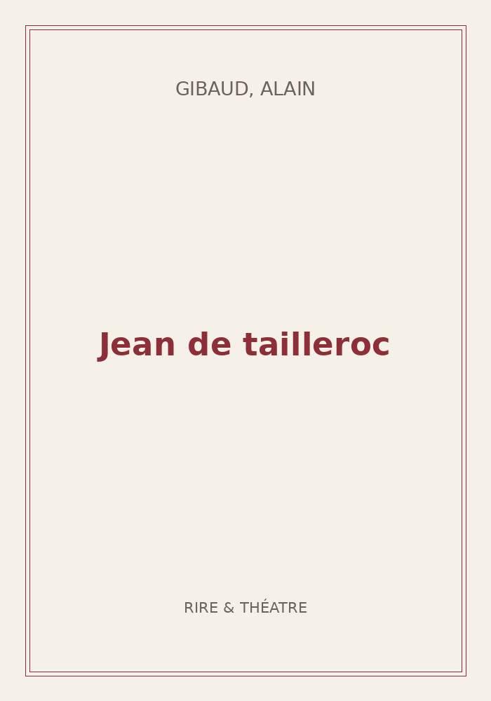 Couverture de « Jean de tailleroc »