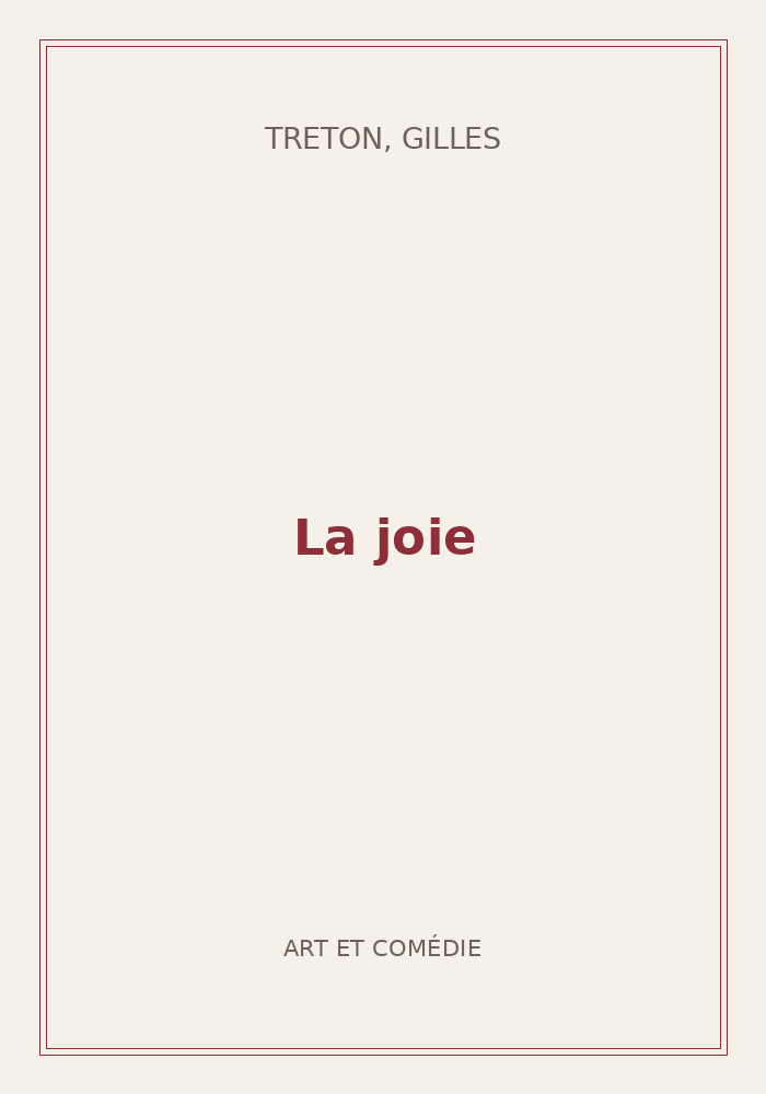 Couverture de « La joie »