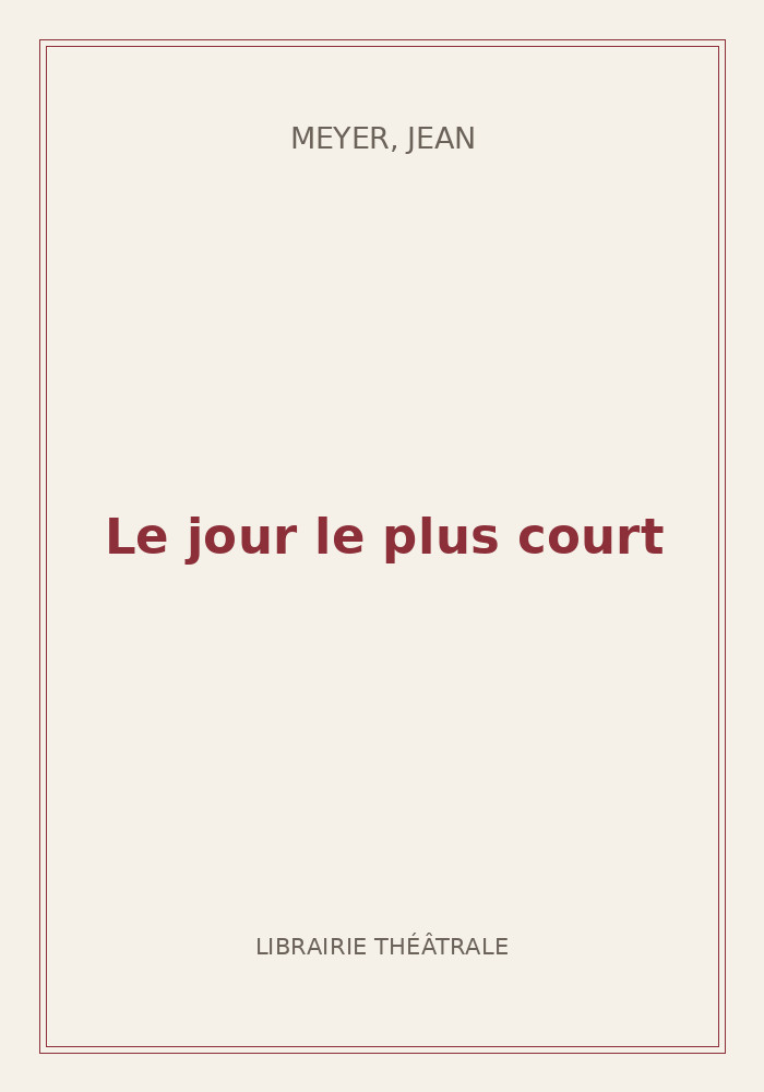 Couverture de « Le jour le plus court »