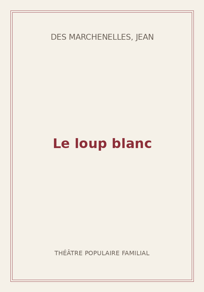 Couverture de « Le loup blanc »