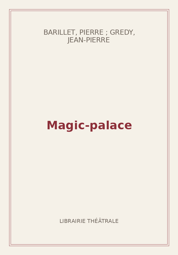Couverture de « Magic-palace »