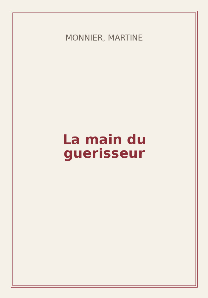 Couverture de « La main du guerisseur »