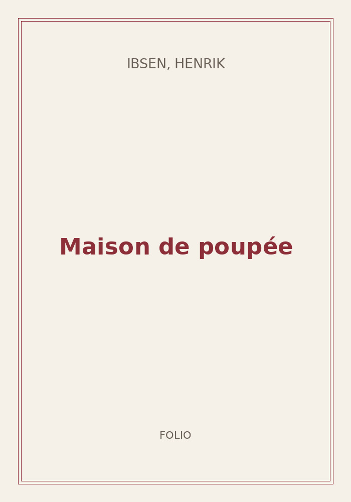 Couverture de « Maison de poupée »