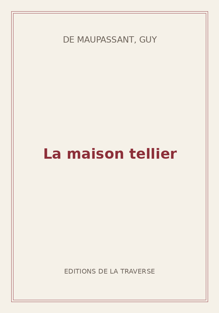 Couverture de « La maison tellier »