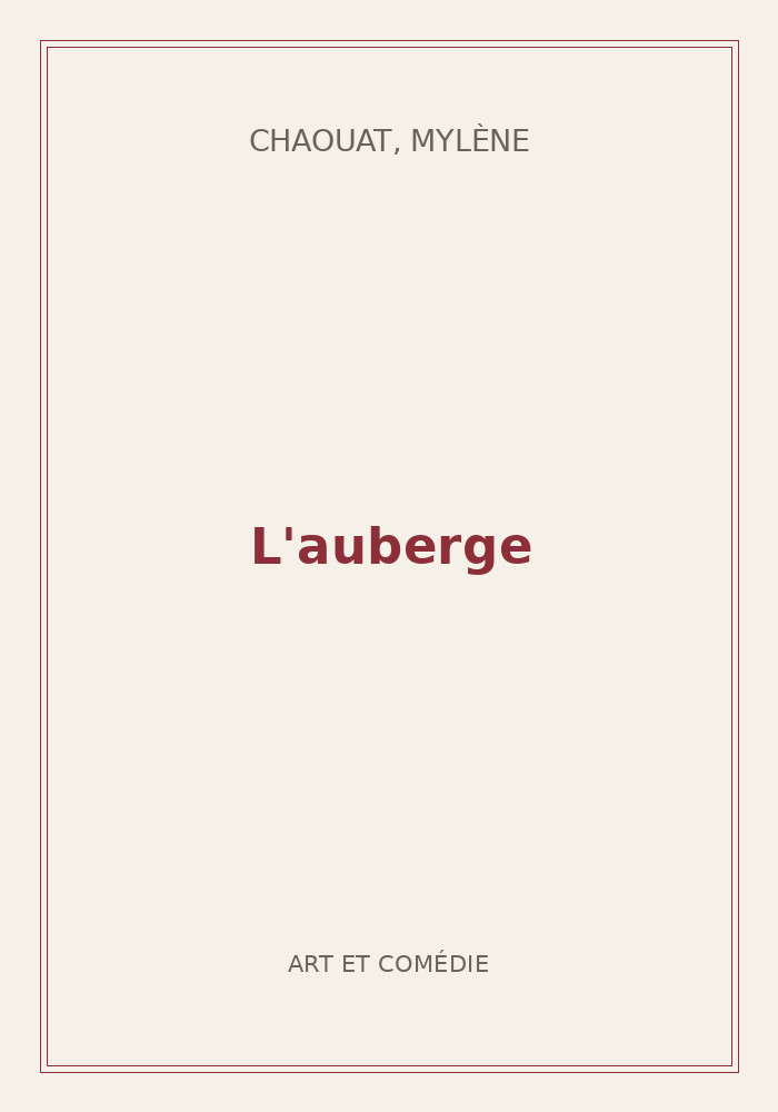 Couverture de « L'auberge »
