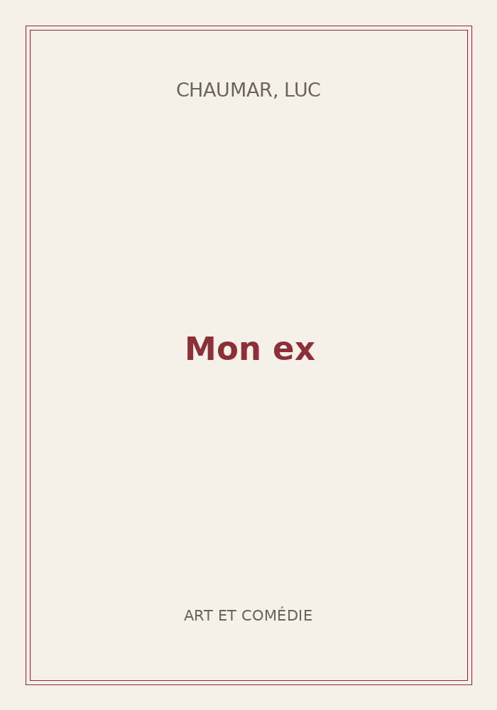 Couverture de « Mon ex »
