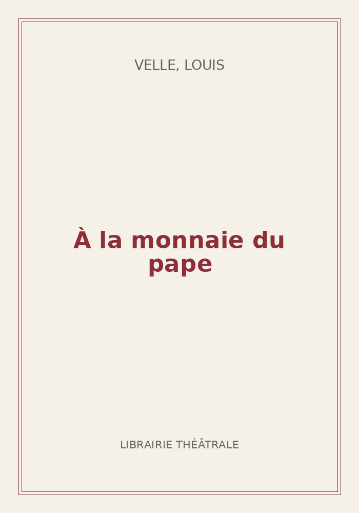 Couverture de « À la monnaie du pape »