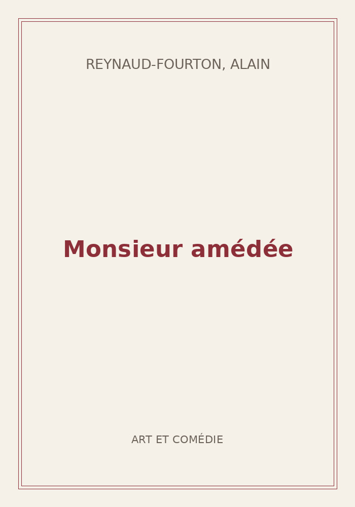 Couverture de « Monsieur amédée »