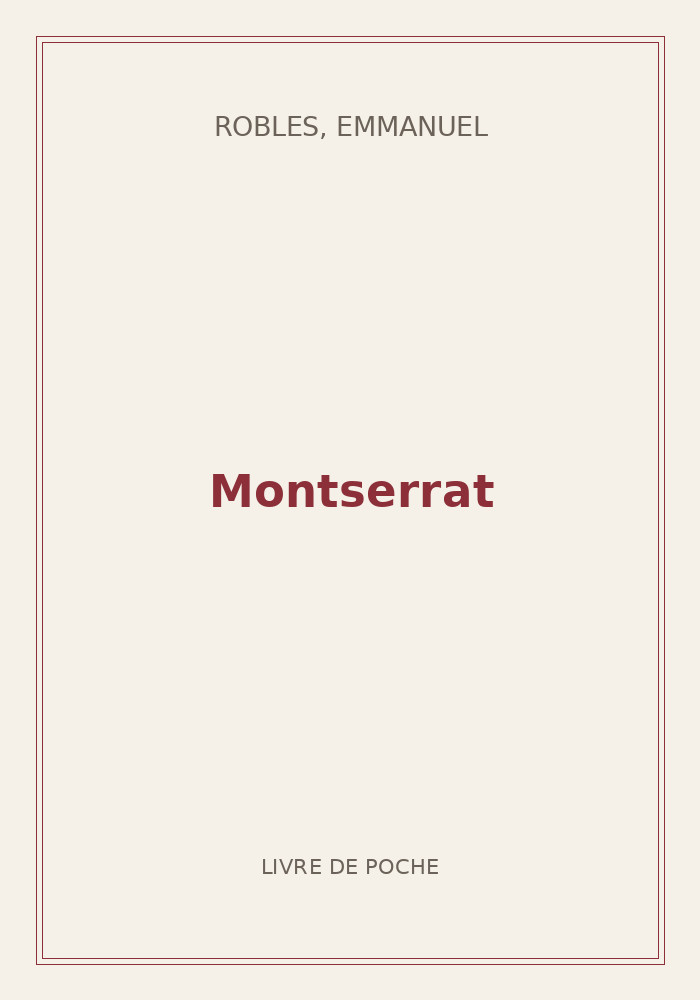 Couverture de « Montserrat »