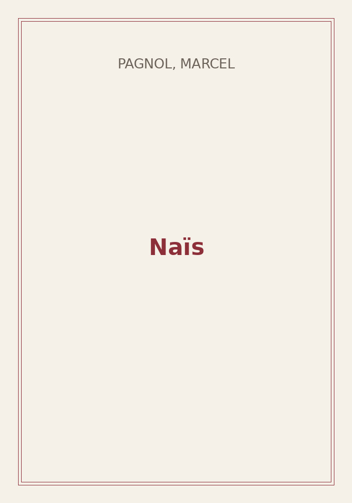 Couverture de « Naïs »