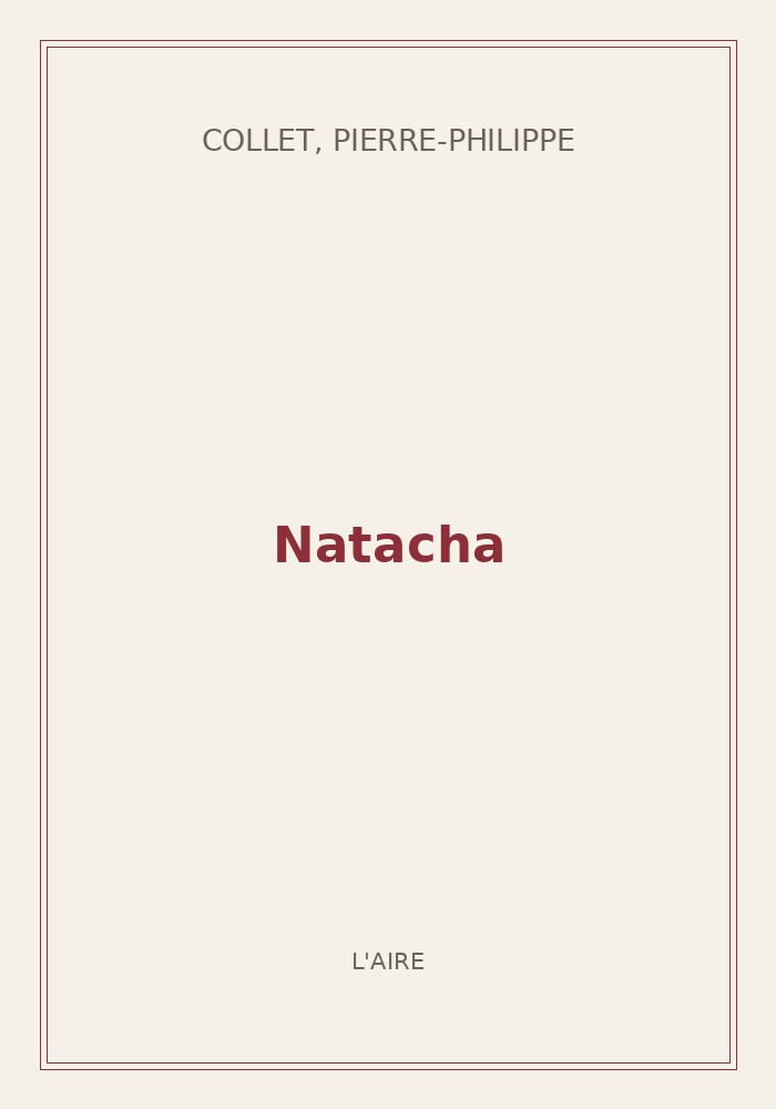 Couverture de « Natacha »