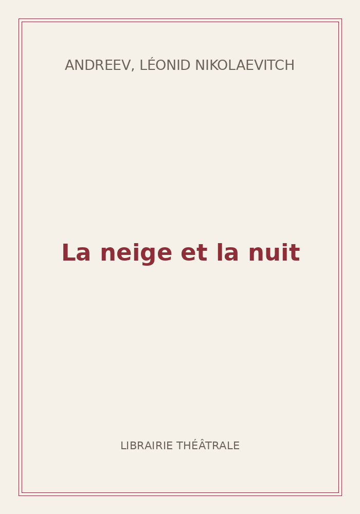 Couverture de « La neige et la nuit »
