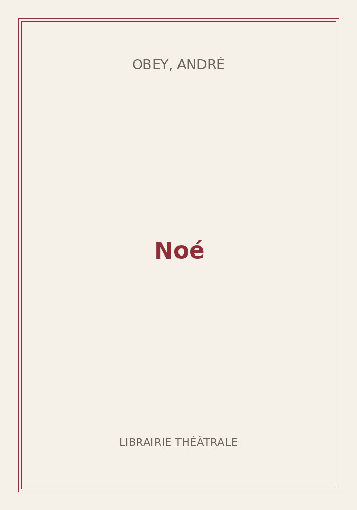 Couverture de « Noé »