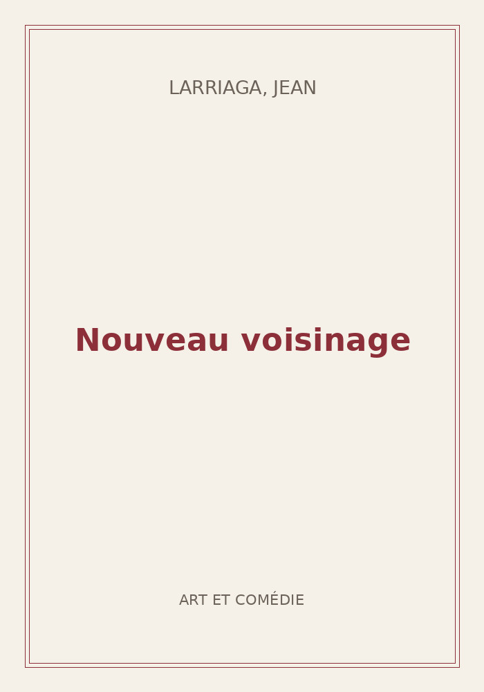 Couverture de « Nouveau voisinage »