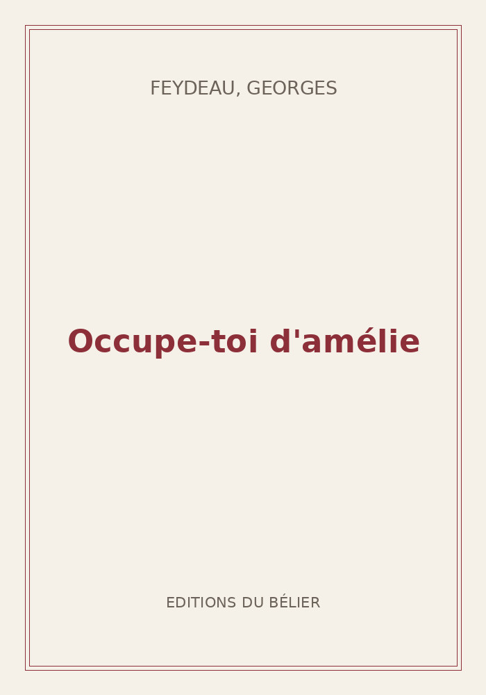 Couverture de « Occupe-toi d'amélie »