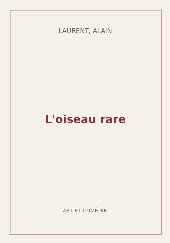 Couverture de « L'oiseau rare »