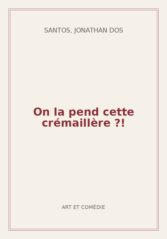 Couverture de « On la pend cette crémaillère ?! »