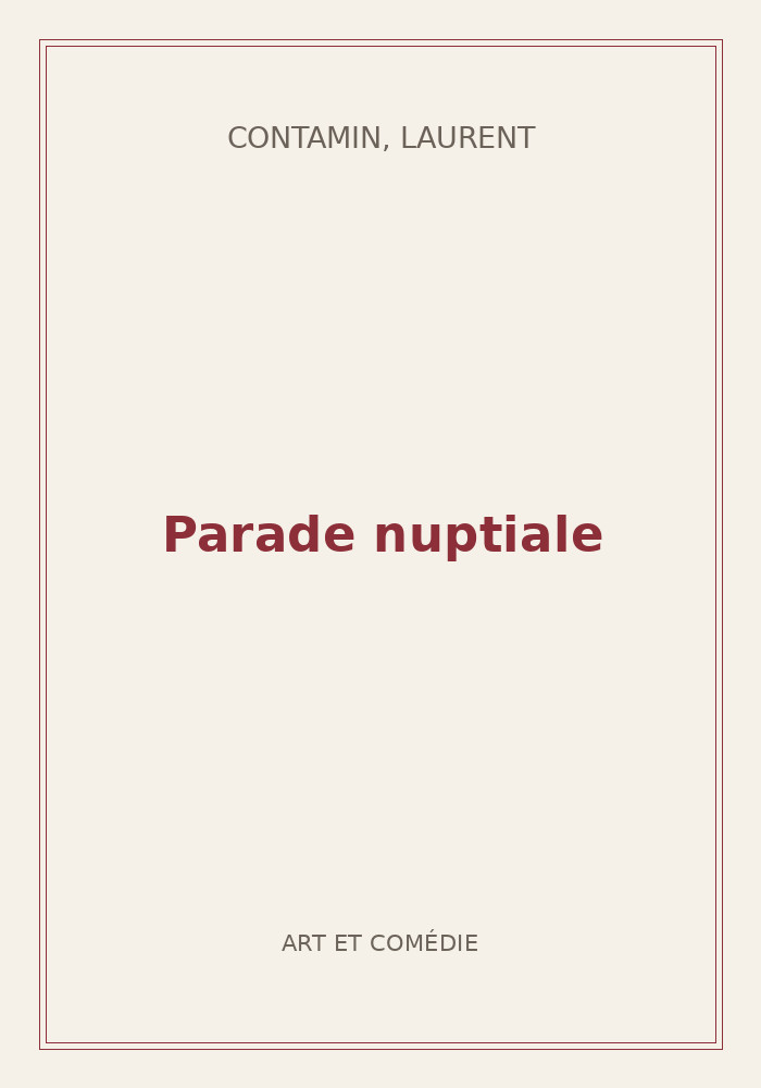 Couverture de « Parade nuptiale »