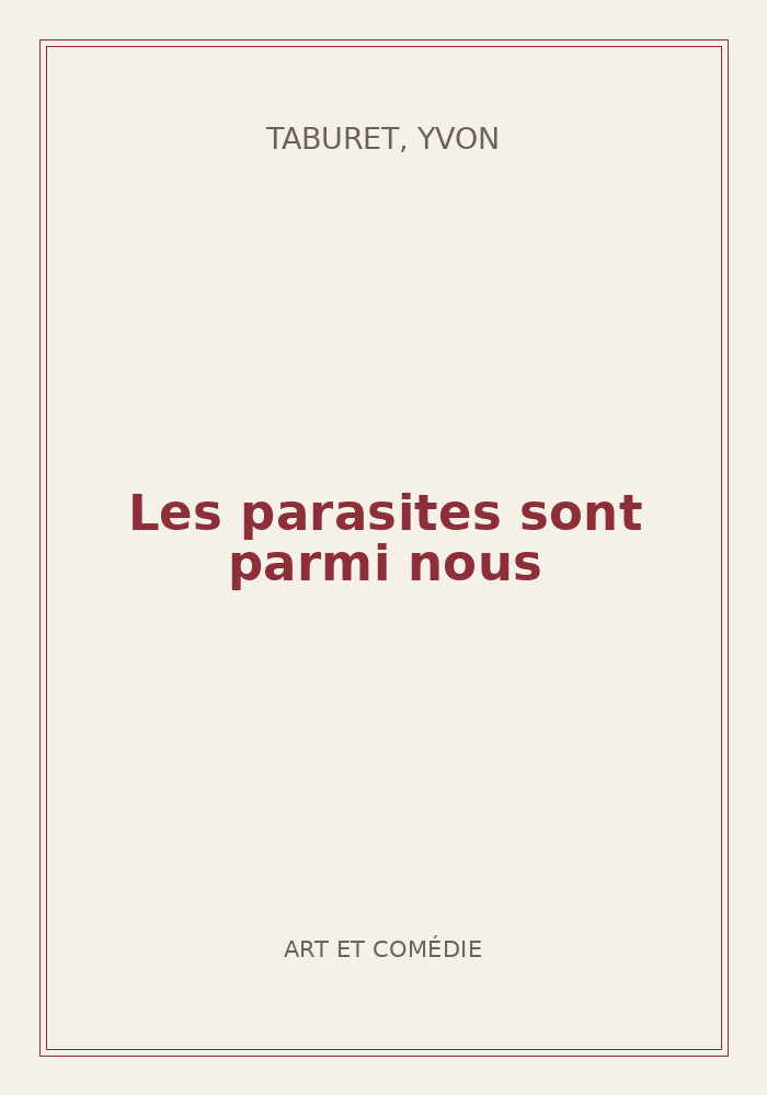 Couverture de « Les parasites sont parmi nous »