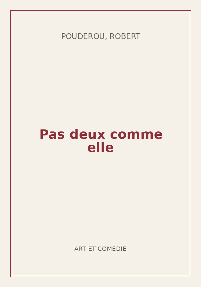 Couverture de « Pas deux comme elle »