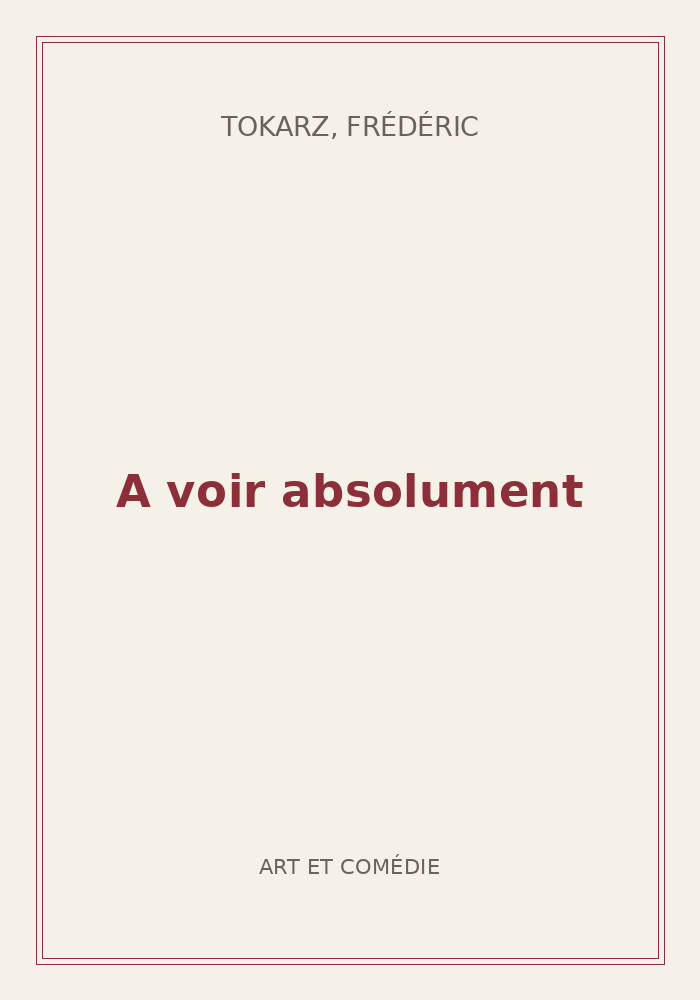 Couverture de « A voir absolument »