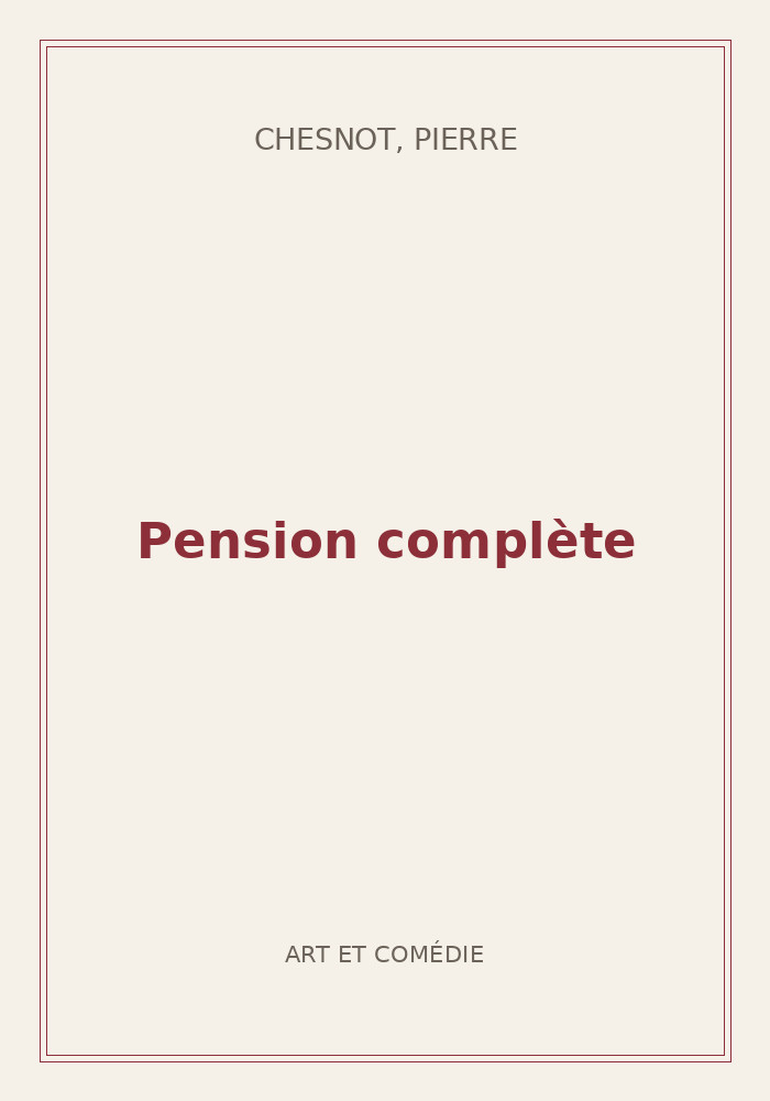 Couverture de « Pension complète »