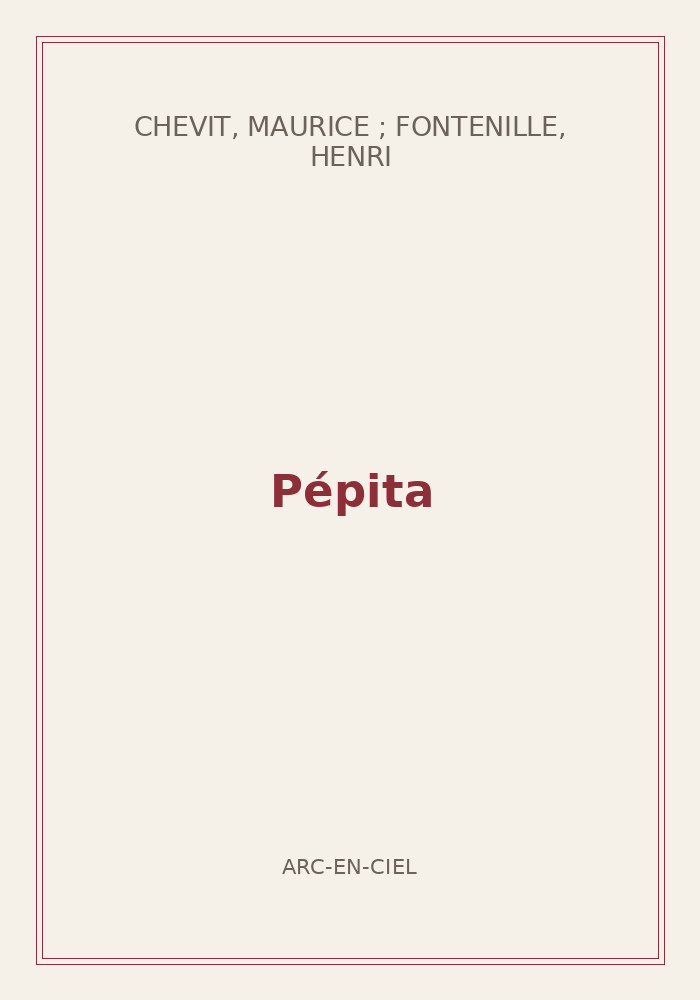 Couverture de « Pépita »