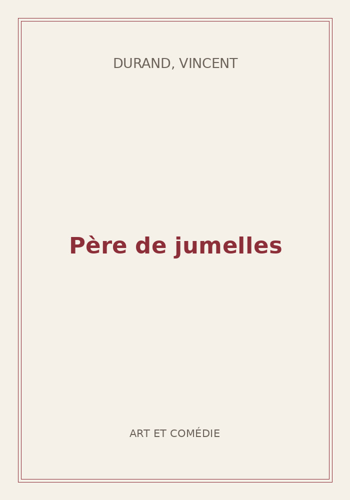 Couverture de « Père de jumelles »