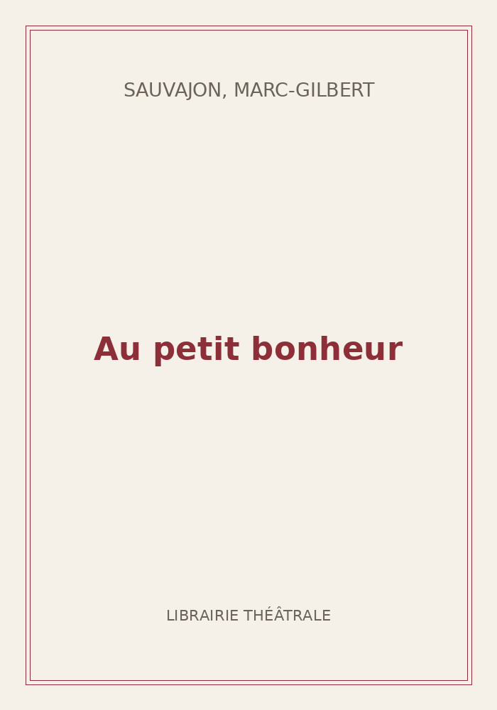 Couverture de « Au petit bonheur »