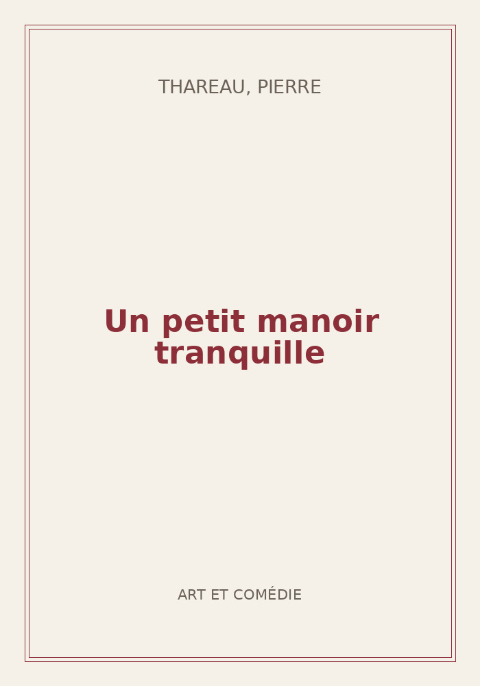 Couverture de « Un petit manoir tranquille »
