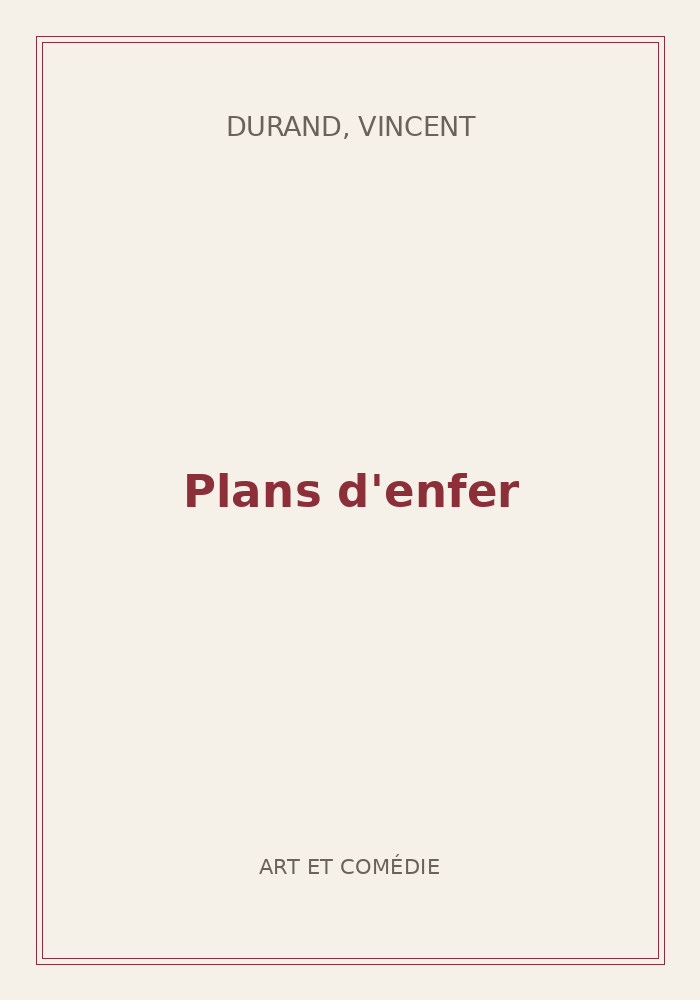 Couverture de « Plans d'enfer »