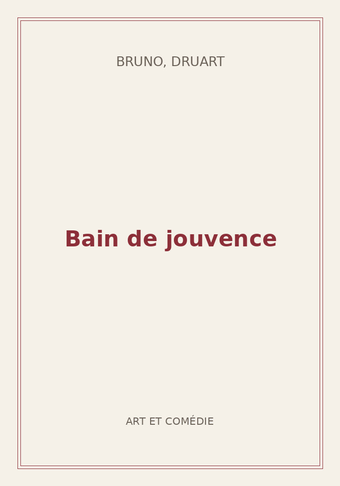 Couverture de « Bain de jouvence »