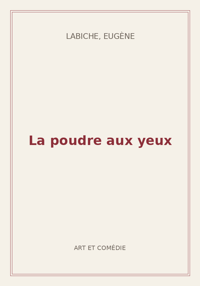 Couverture de « La poudre aux yeux »