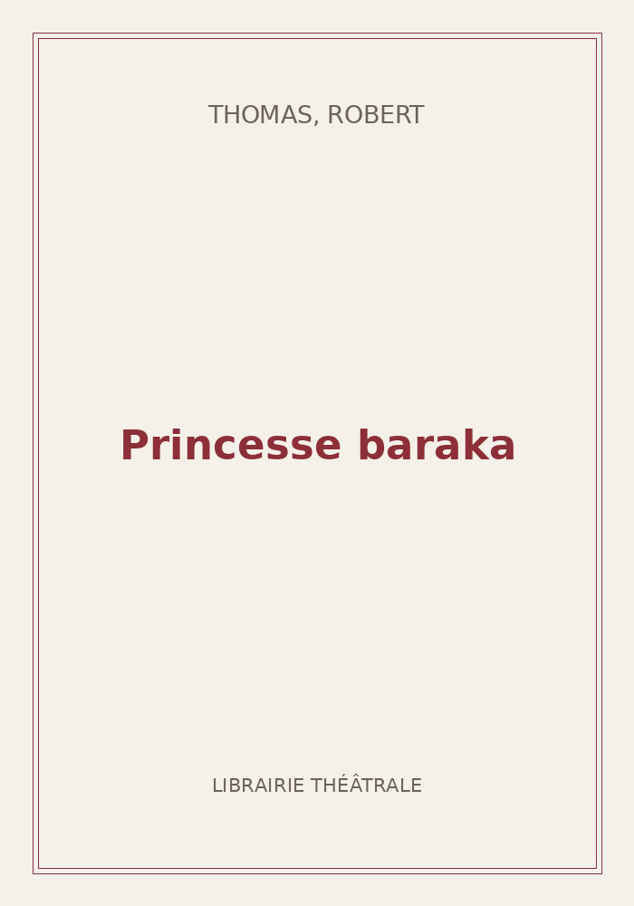 Couverture de « Princesse baraka »