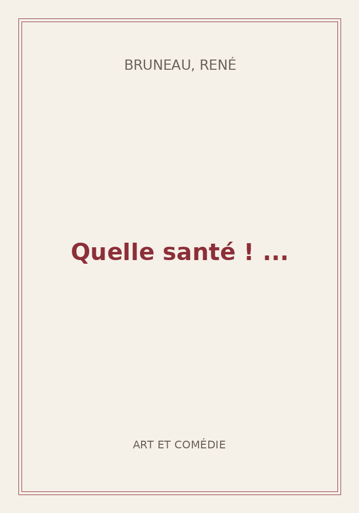 Couverture de « Quelle santé ! ... »